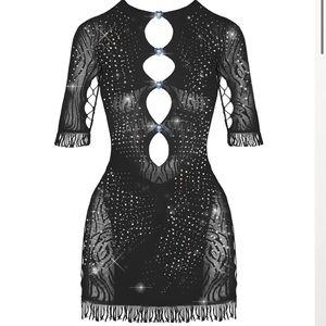 POSTER GIRL 💎 - Rhinestoned Miranda Dress